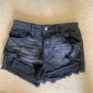 Fashion Nova Black Jean Shorts